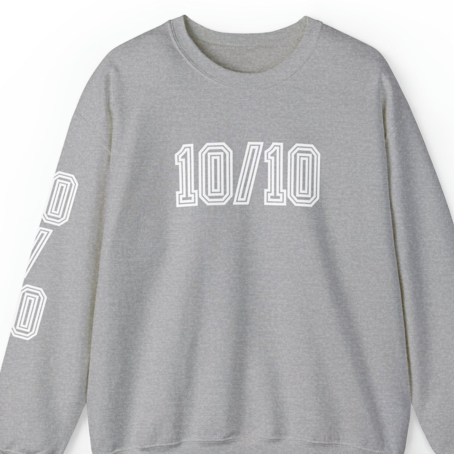 Women's '10/10' Excellence Sweatshirt with Stylish Sleeve Detail - Eddy and Rita