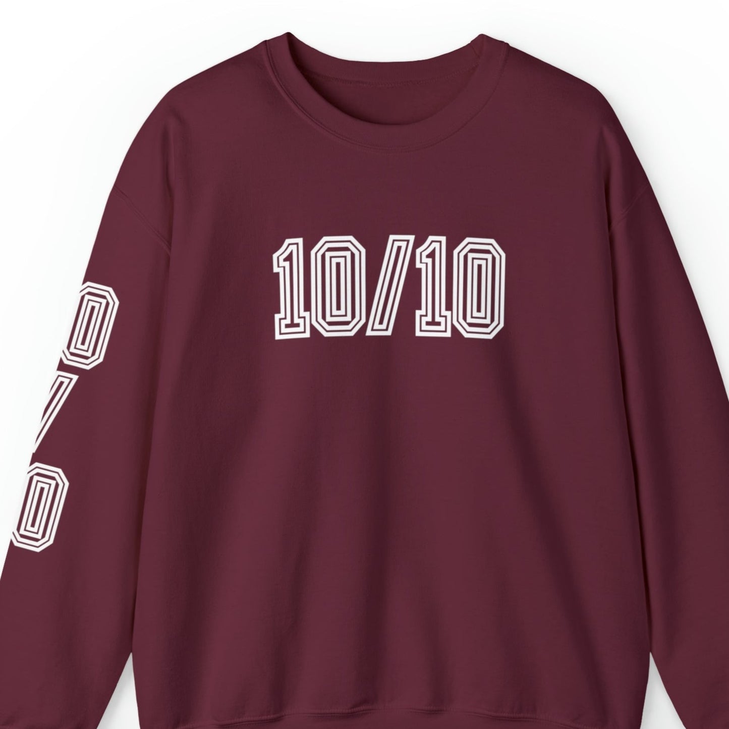 Women's '10/10' Excellence Sweatshirt with Stylish Sleeve Detail - Eddy and Rita