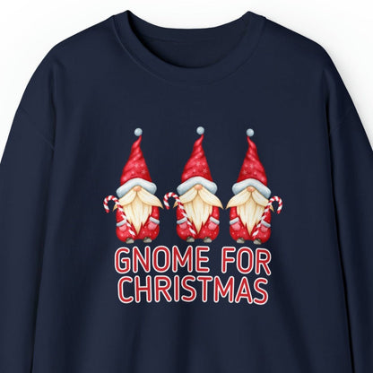 Women's 'Gnome for Christmas' Sweatshirt - Festive Holiday Gnomes Design - Eddy and Rita