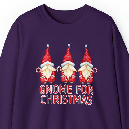 Women's 'Gnome for Christmas' Sweatshirt - Festive Holiday Gnomes Design - Eddy and Rita