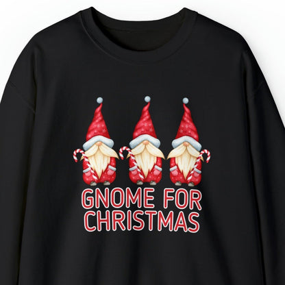 Women's 'Gnome for Christmas' Sweatshirt - Festive Holiday Gnomes Design - Eddy and Rita