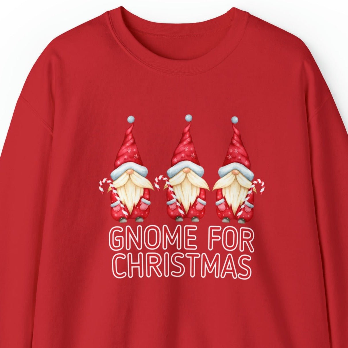 Women's 'Gnome for Christmas' Sweatshirt - Festive Holiday Gnomes Design - Eddy and Rita