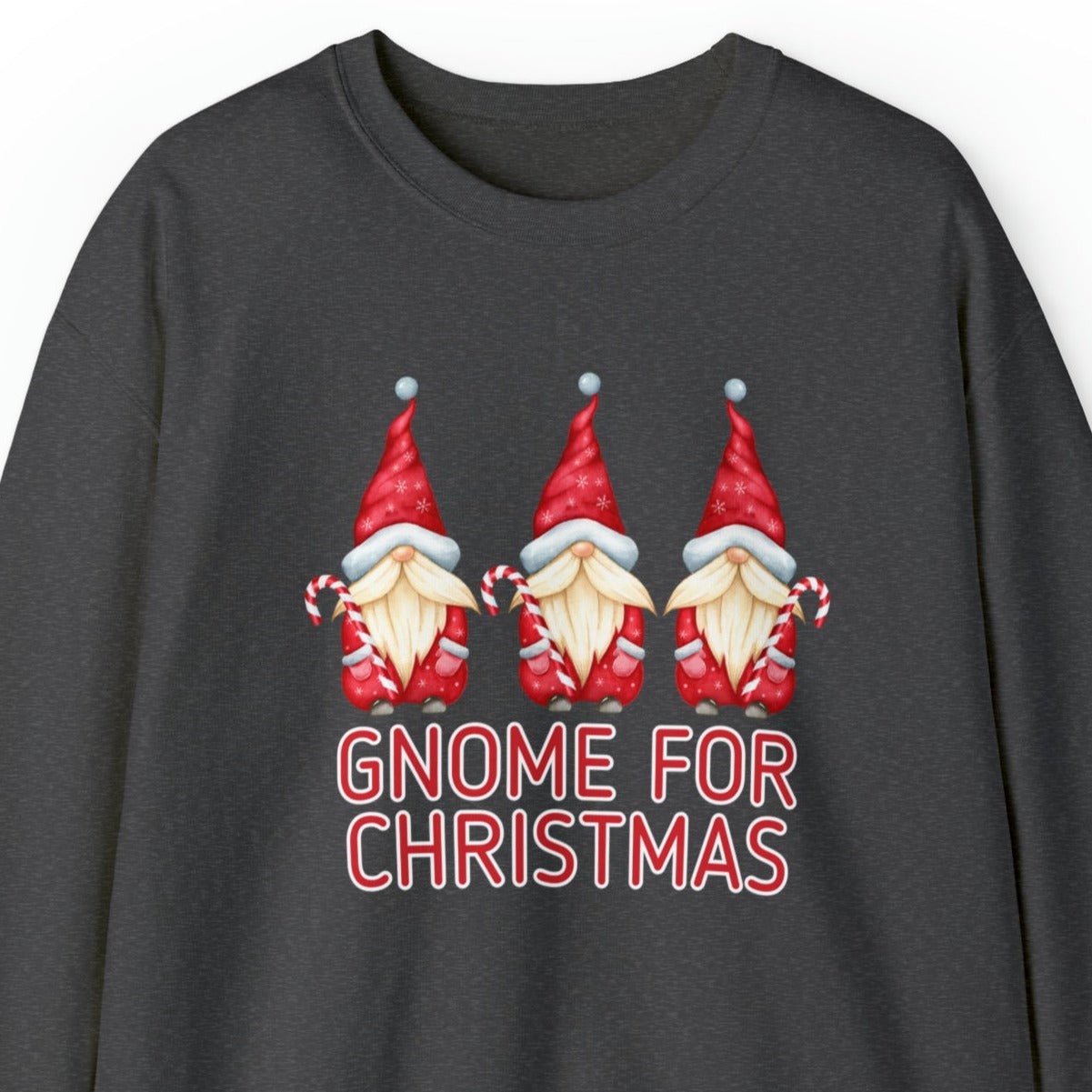 Women's 'Gnome for Christmas' Sweatshirt - Festive Holiday Gnomes Design - Eddy and Rita