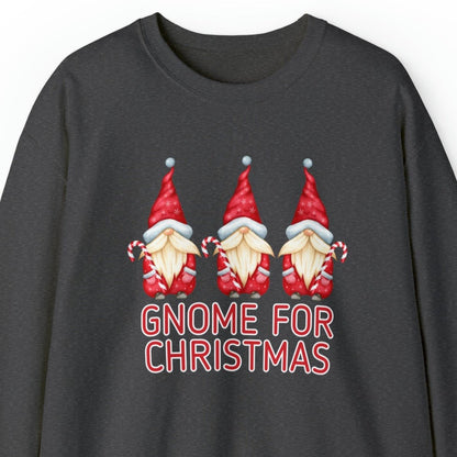 Women's 'Gnome for Christmas' Sweatshirt - Festive Holiday Gnomes Design - Eddy and Rita