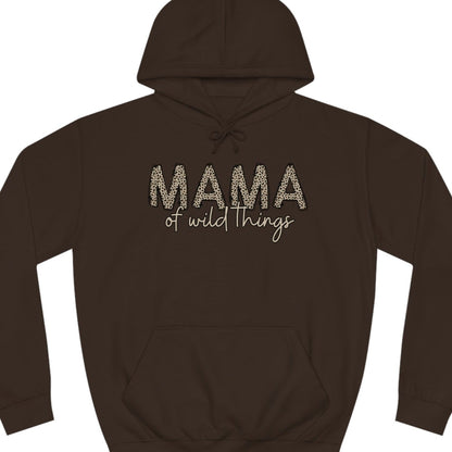 Women's Leopard Print 'MAMA of Wild Things' Hoodie Sweatshirt - Eddy and Rita