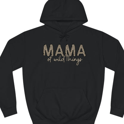 Women's Leopard Print 'MAMA of Wild Things' Hoodie Sweatshirt - Eddy and Rita