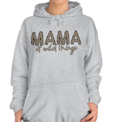 Women's Leopard Print 'MAMA of Wild Things' Hoodie Sweatshirt - Eddy and Rita