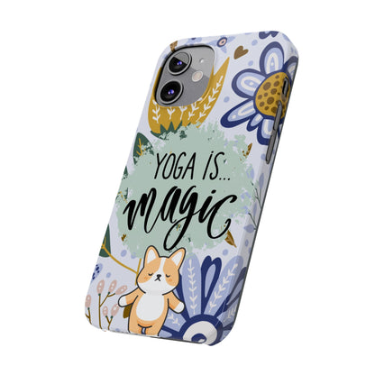 Yoga Is Magic Cute iPhone Slim Phone Case - Eddy and Rita