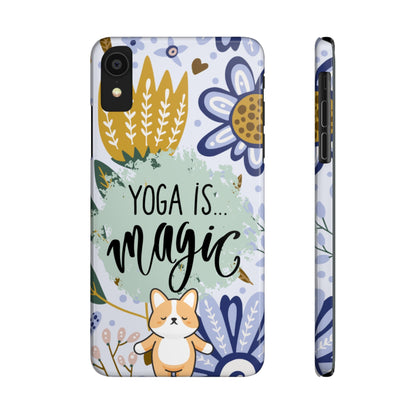 Yoga Is Magic Cute iPhone Slim Phone Case - Eddy and Rita