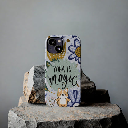 Yoga Is Magic Cute iPhone Slim Phone Case - Eddy and Rita