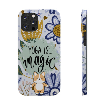 Yoga Is Magic Cute iPhone Slim Phone Case - Eddy and Rita