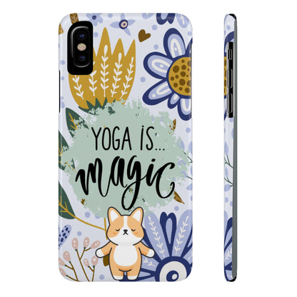 Yoga Is Magic Cute iPhone Slim Phone Case - Eddy and Rita