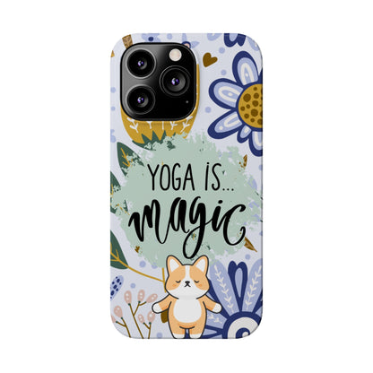 Yoga Is Magic Cute iPhone Slim Phone Case - Eddy and Rita