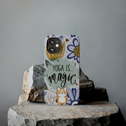 Yoga Is Magic Cute iPhone Slim Phone Case - Eddy and Rita