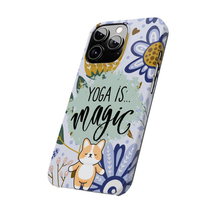 Yoga Is Magic Cute iPhone Slim Phone Case - Eddy and Rita