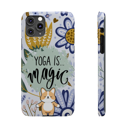 Yoga Is Magic Cute iPhone Slim Phone Case - Eddy and Rita